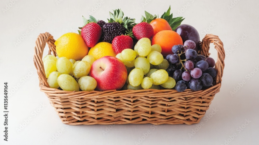 A basket overflowing with seasonal fruits, highlighting their health benefits, rich vitamins, and natural nutrition, promoting a healthy lifestyle. A basket overflowing with seasonal fruits, highlighting their health benefits, rich vitamins, and natural nutrition, promoting a healthy lifestyle.