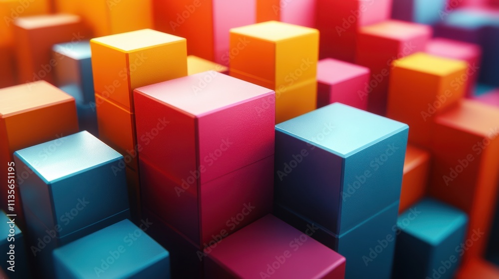 abstract 3d animation colorful geometric background seamless looped vide abstract 3d animation colorful geometric background seamless looped vide
