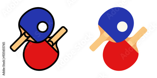 Ping Pong icon set. Table tennis sign. for mobile concept and web design. vector illustration on white background