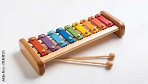 wooden children's toy xylophone photo