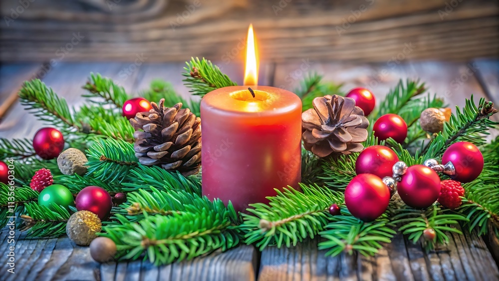 christmas decoration with candle christmas decoration with candle