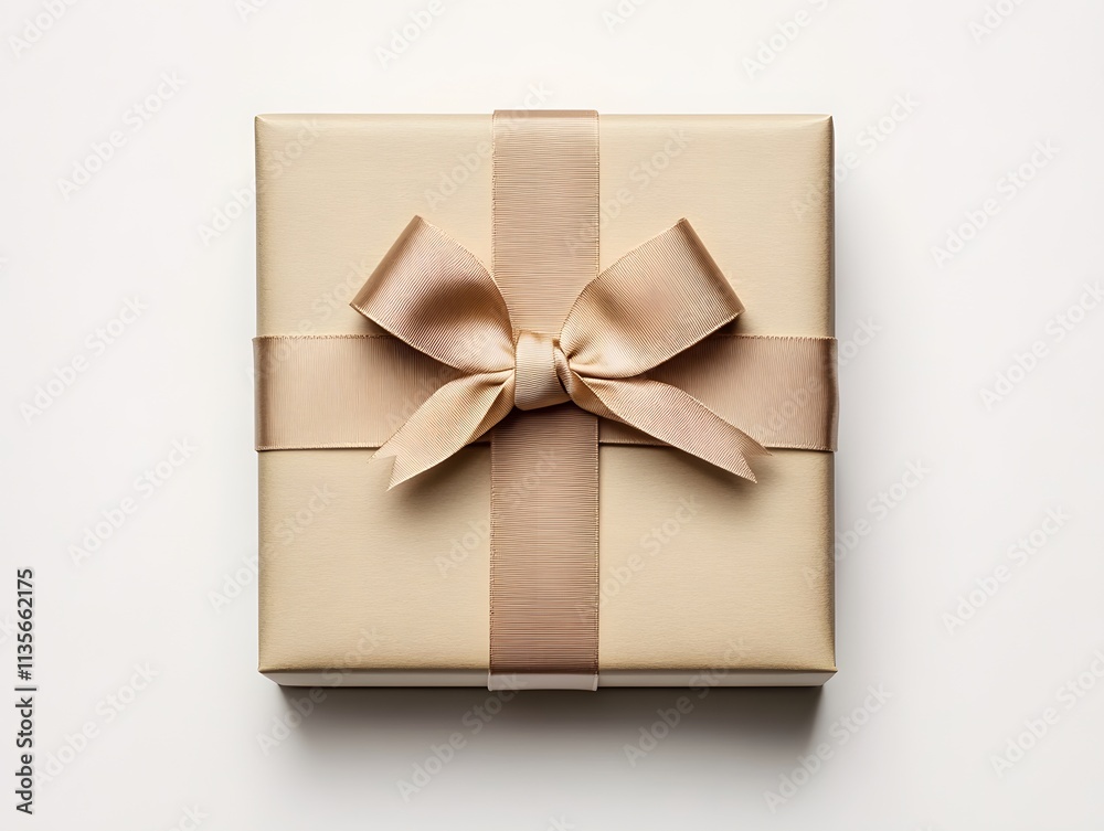 A beautifully wrapped gift box with a satin ribbon, symbolizing celebration and giving. A beautifully wrapped gift box with a satin ribbon, symbolizing celebration and giving.