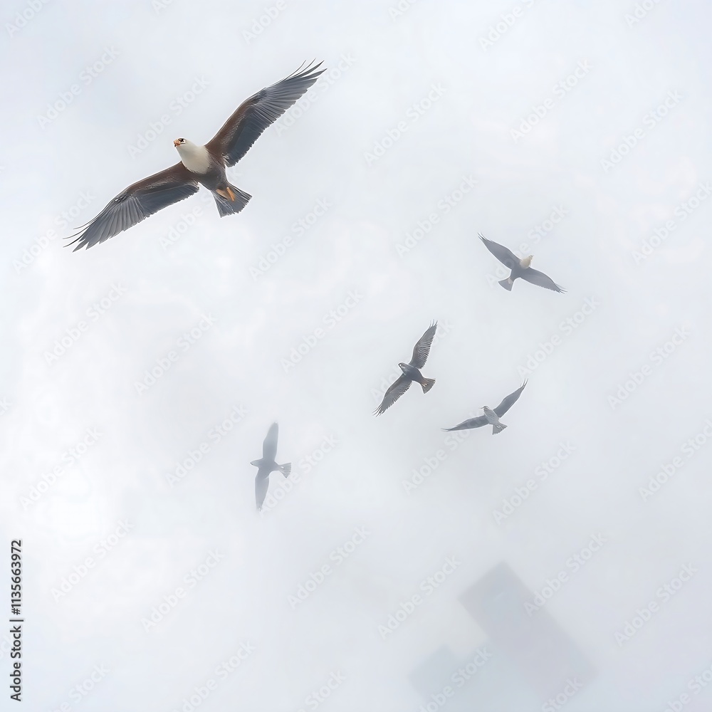 Obraz premium seagulls in flight