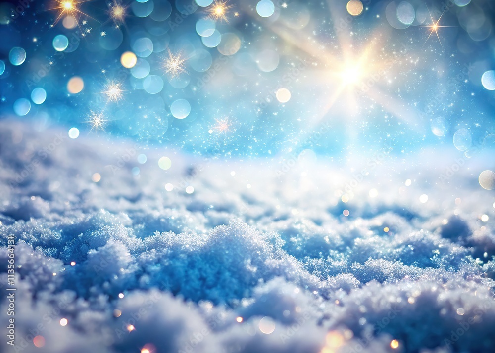 Sparkling Winter Wonderland Paper Texture Closeup