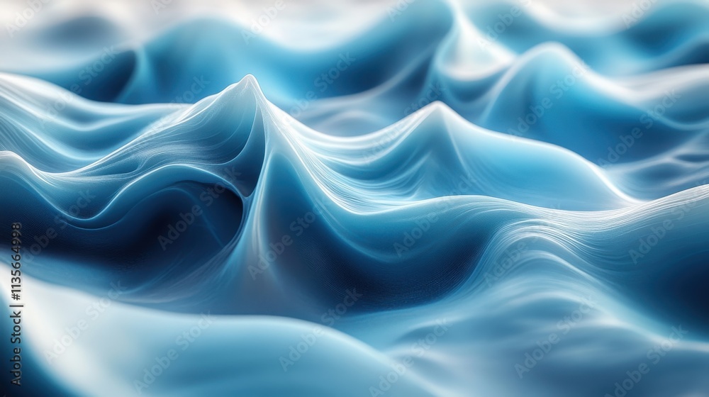 Obraz premium abstract 3d rendering liquid surface wavy line modern background desig