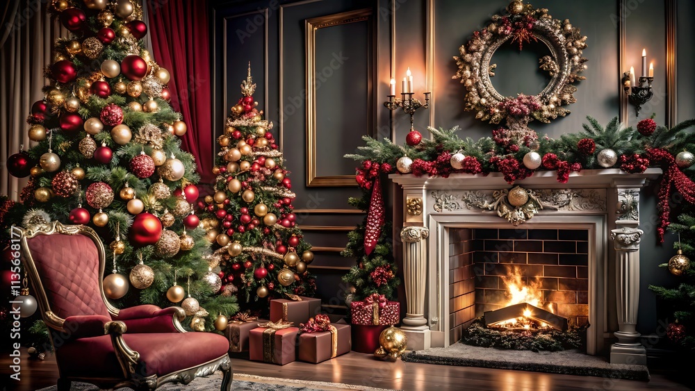 fireplace with christmas decorations fireplace with christmas decorations