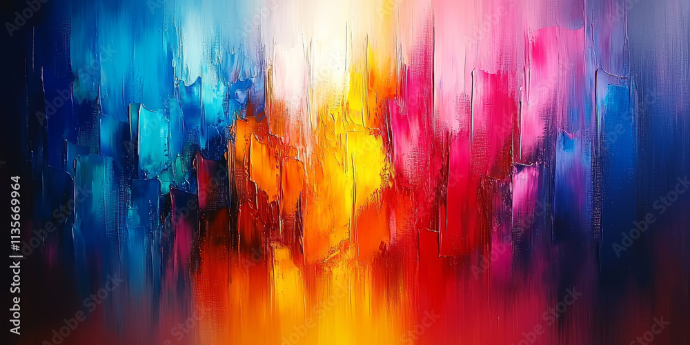 Vibrant Abstract Colorful Painting Vibrant Abstract Colorful Painting