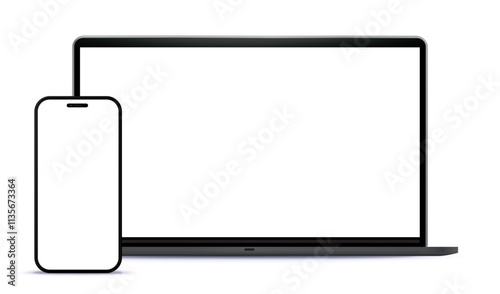 Editable screens vector