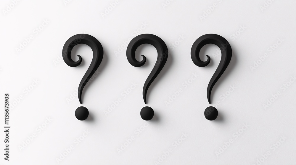 3d question mark
