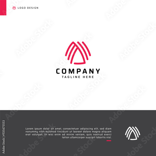 Abstract Creative monoline logo design