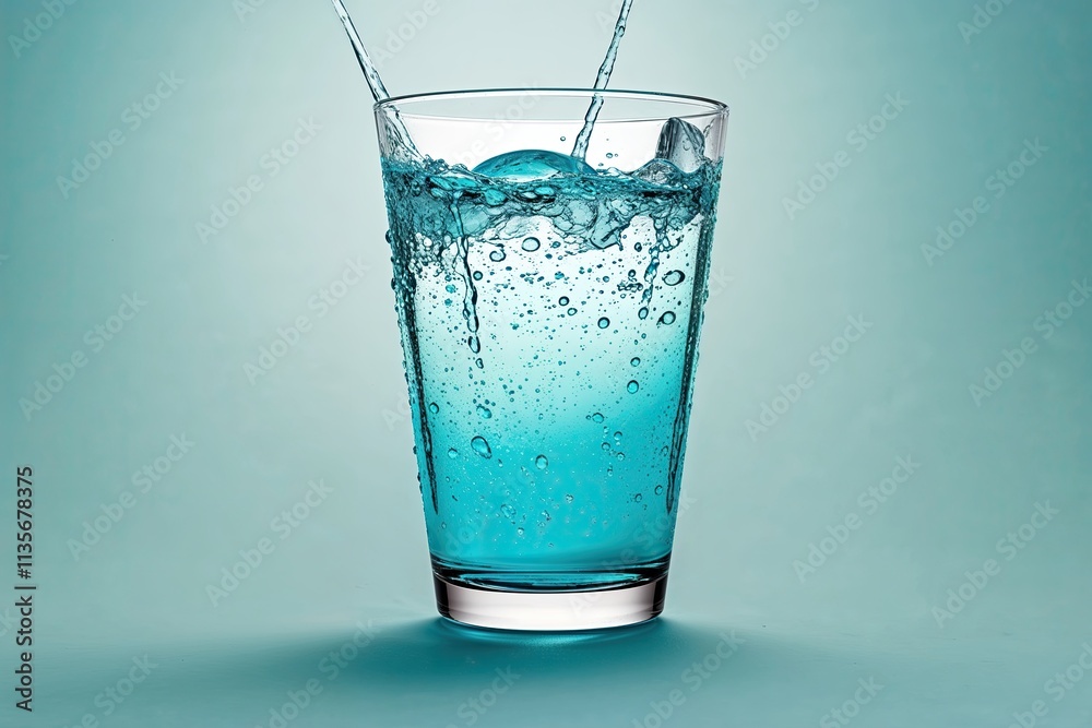 Refreshing Drink Experiences with Aqua Droplet Splatter Design Refreshing Drink Experiences with Aqua Droplet Splatter Design