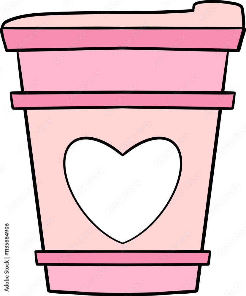 cute Valentine love decorative accessory element doodle cute Valentine love decorative accessory element doodle