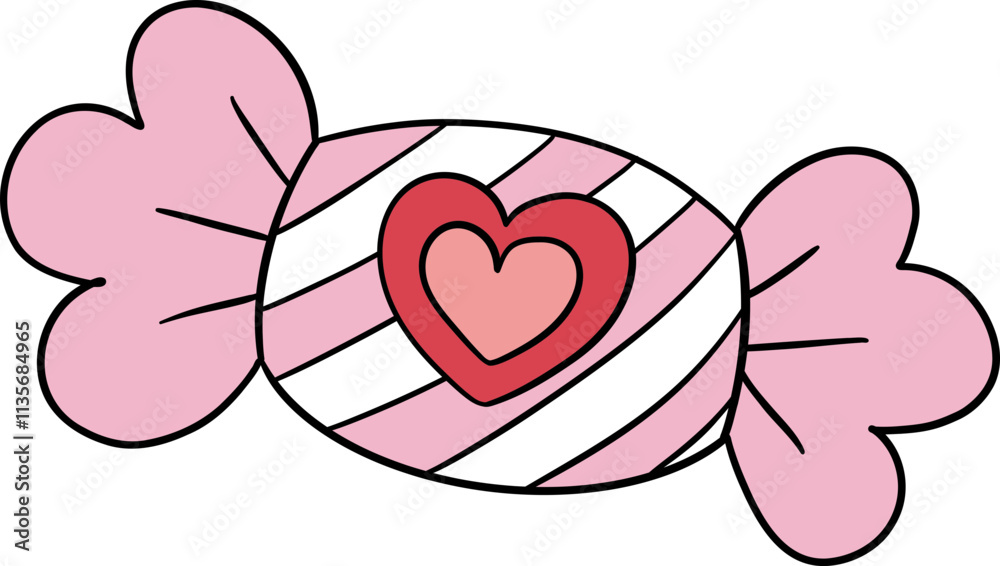 cute Valentine love decorative accessory element doodle cute Valentine love decorative accessory element doodle