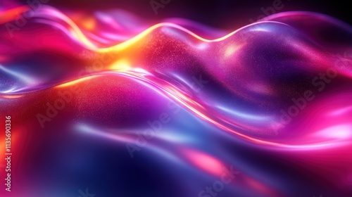 Wallpaper Mural abstract iridescent background seamless looping animation 3d rende Torontodigital.ca