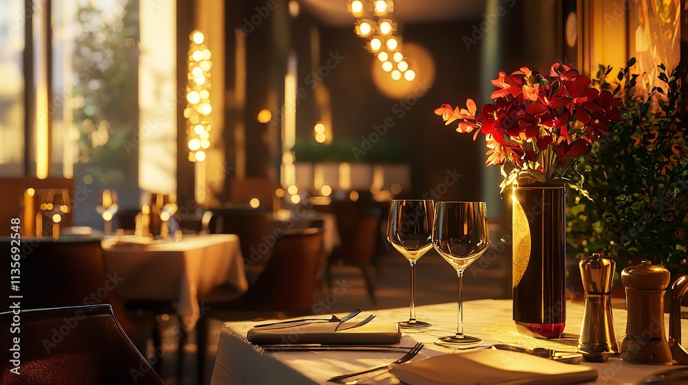 Photo of Dinner at a Restaurant or Hotel Elegant Photography of Fine Dining
