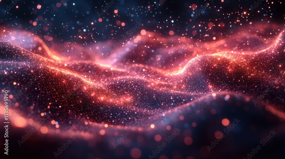 abstract particles 3d rende abstract particles 3d rende