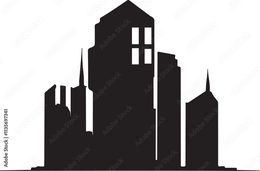 Fototapeta premium Home Line Icons. Contains such icons House, Real Estate, Home, Family, Real Estate Agent, Investment, Residential Building, City, Apartment