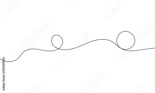 wavy line pattern with curvy abstract squiggles in a psychedelic wiggle design. Squiggle line design element. Curved line design, isolated on transparent background.	
