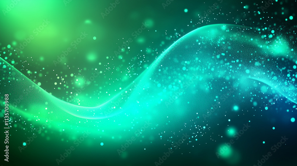 Obraz premium A captivating high-resolution vector illustration featuring a mesmerizing cosmic nebula, swirling with vibrant hues of blue, green, and purple. Perfect for science fiction, fantasy, and abstract desig