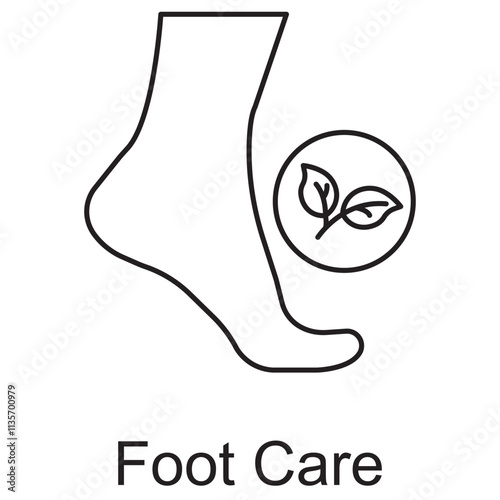 Foot Care Icon, Innovative Solutions for Comprehensive Foot Health, Essential Foot Care Practices for Healthy and Pain-Free Feet, vector