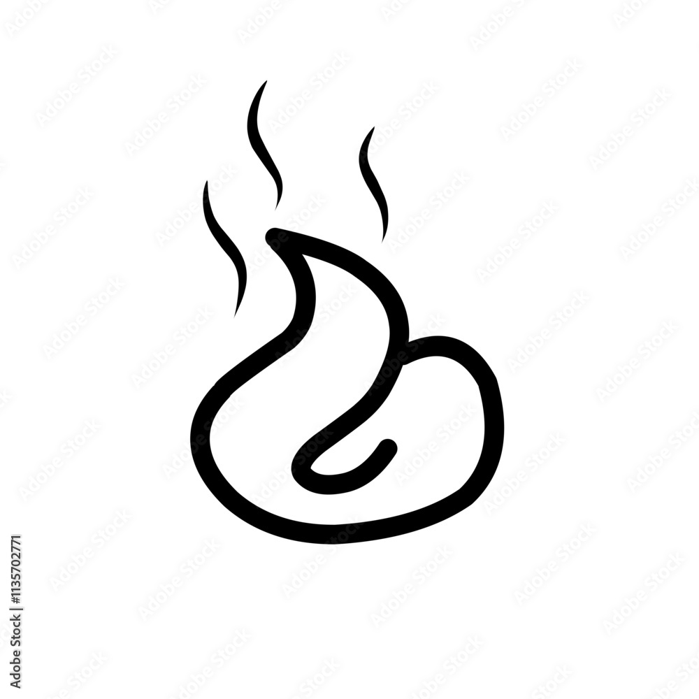 Obraz premium feces icon