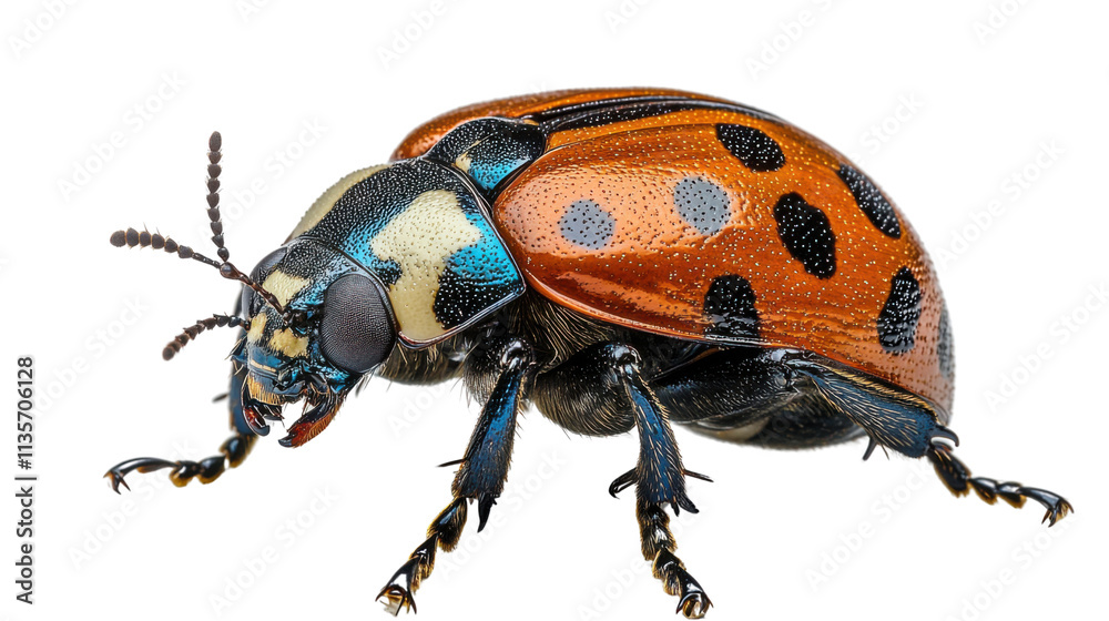 Fototapeta premium state potato beetle isolated on white background
