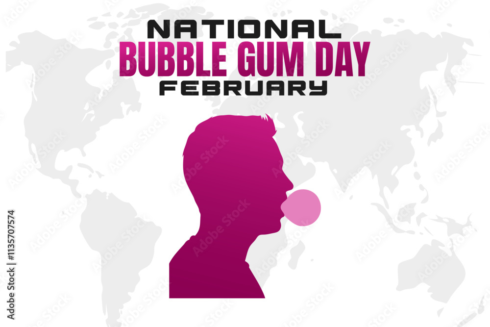 vector illustration for BUBBLEGUM DAY background vector illustration for BUBBLEGUM DAY background
