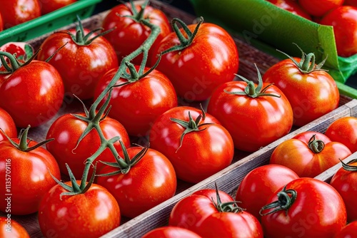 Vibrant Fresh Red Tomatoes Showcasing Juicy Flavor and Natural Brightness