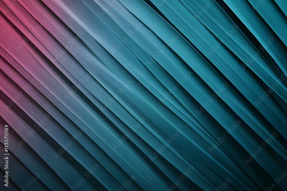 Obraz premium A visually striking abstract image featuring diagonal lines in varying shades of blue and pink, creating a textured and dynamic effect.