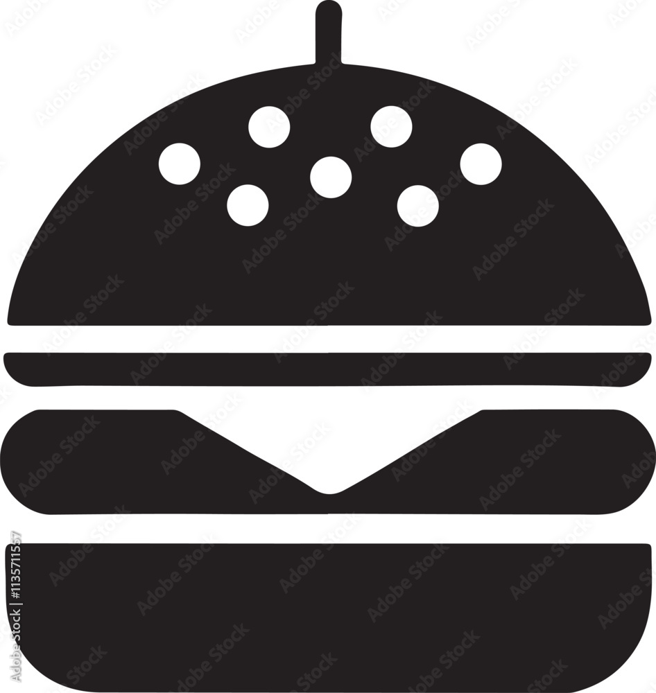 burger icon silhouette style vector art illustration on a white background.
burger icon silhouette style vector art illustration on a white background.