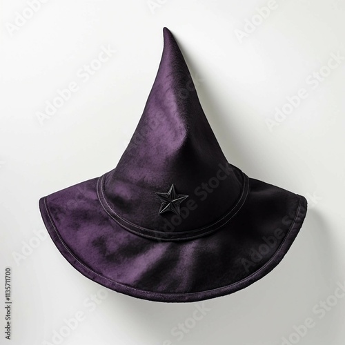 Witch's hat , Isolated white background, flat la photo