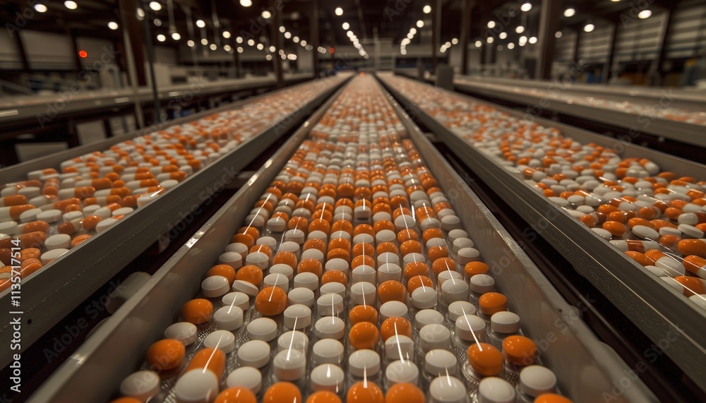 Fototapeta premium A modern pharmaceutical industry 