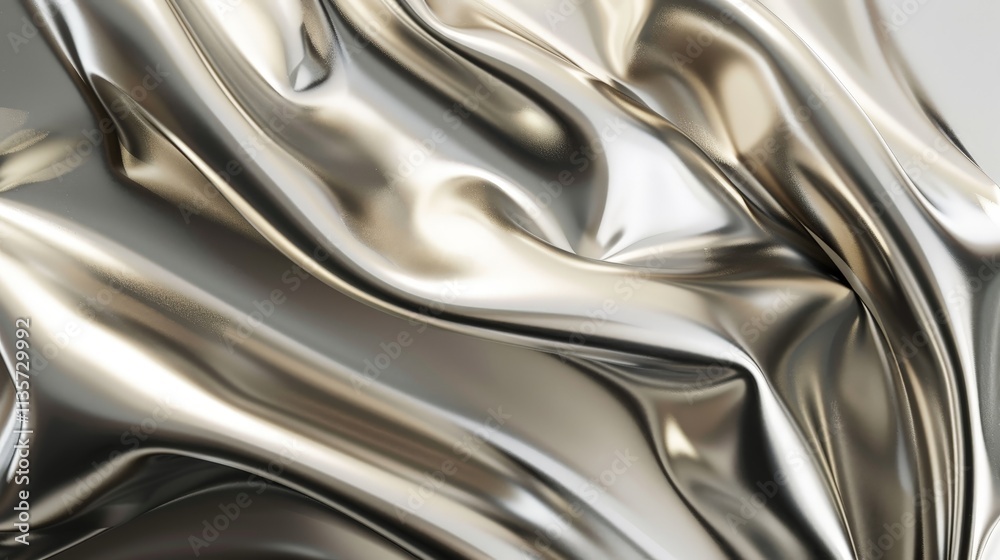 Abstract Metallic Drapery