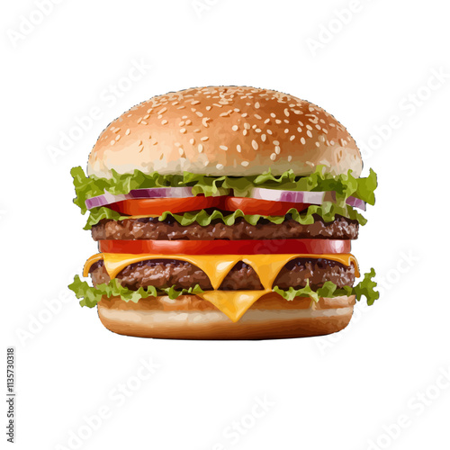 cheese burger vector