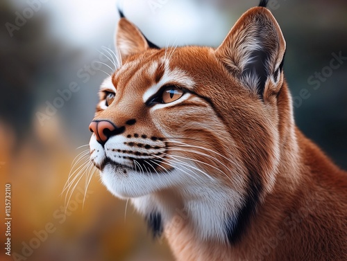 Close Up Portrait of Mountain Lion, Cougar, Puma in Wilderness Habitat