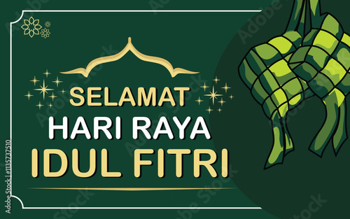 eid al fitr banner concept