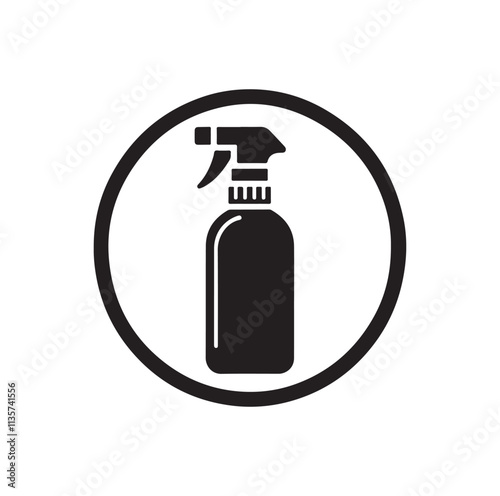Spray Bottle silhouette vector illustration