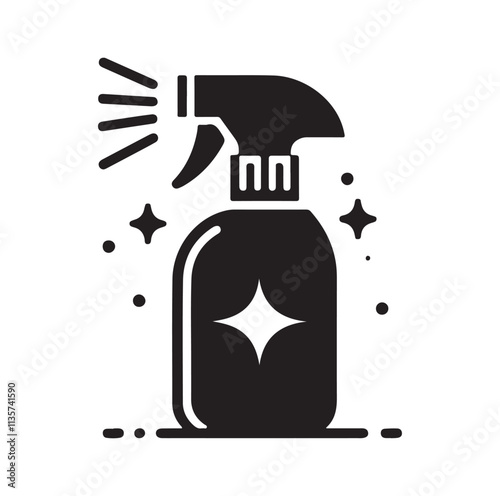 Spray Bottle silhouette vector illustration