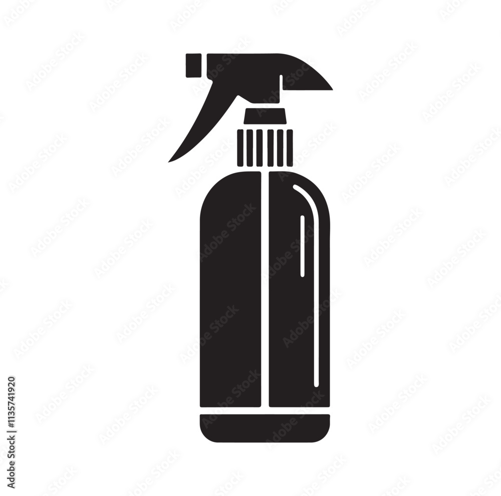 Spray Bottle silhouette vector illustration Spray Bottle silhouette vector illustration