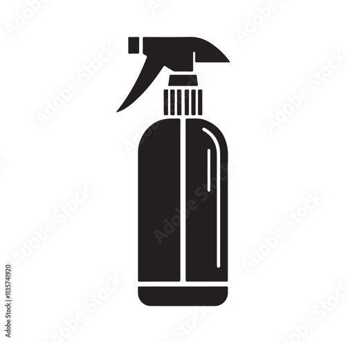 Spray Bottle silhouette vector illustration