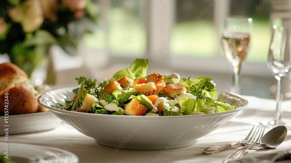 Classic Caesar Salad with Croutons Classic Caesar Salad with Croutons