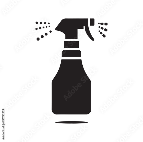 Spray Bottle silhouette vector illustration