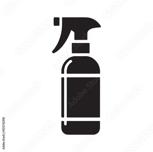 Spray Bottle silhouette vector illustration