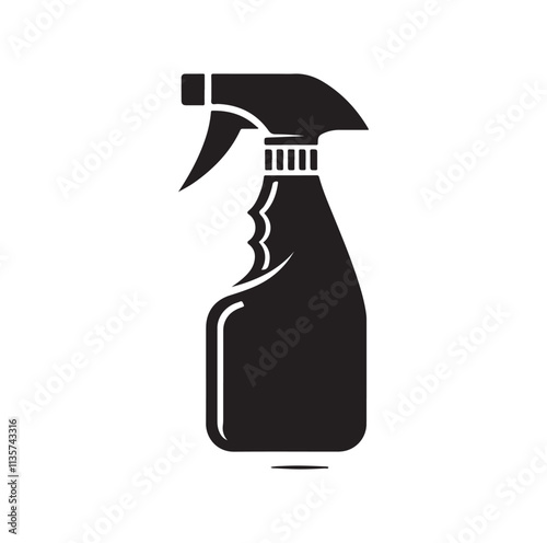 Spray Bottle silhouette vector illustration