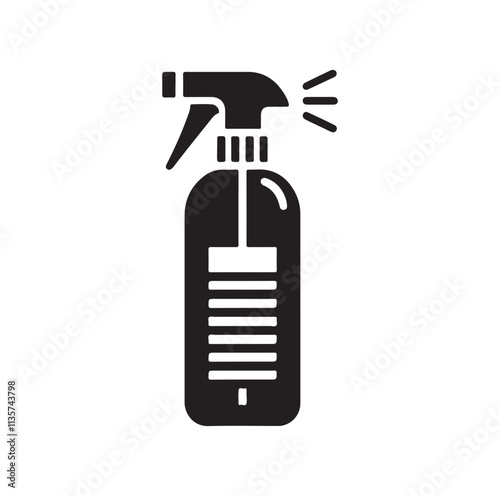 Spray Bottle silhouette vector illustration