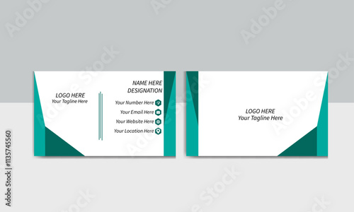 new business card template . clean modern business card template . double sided business card and name card . corporate minimalist business card company vector . simple and beautiful visiting card