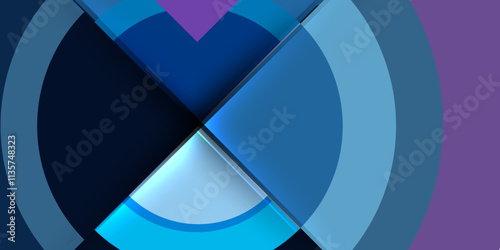 Target circle geometric abstract shapes. Vector Illustration For Wallpaper, Banner, Background, Card, Book Illustration, landing page