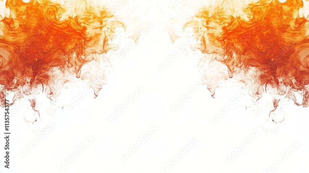 Abstract Orange Ink Swirls Dye Fluid Background Design Abstract Orange Ink Swirls Dye Fluid Background Design