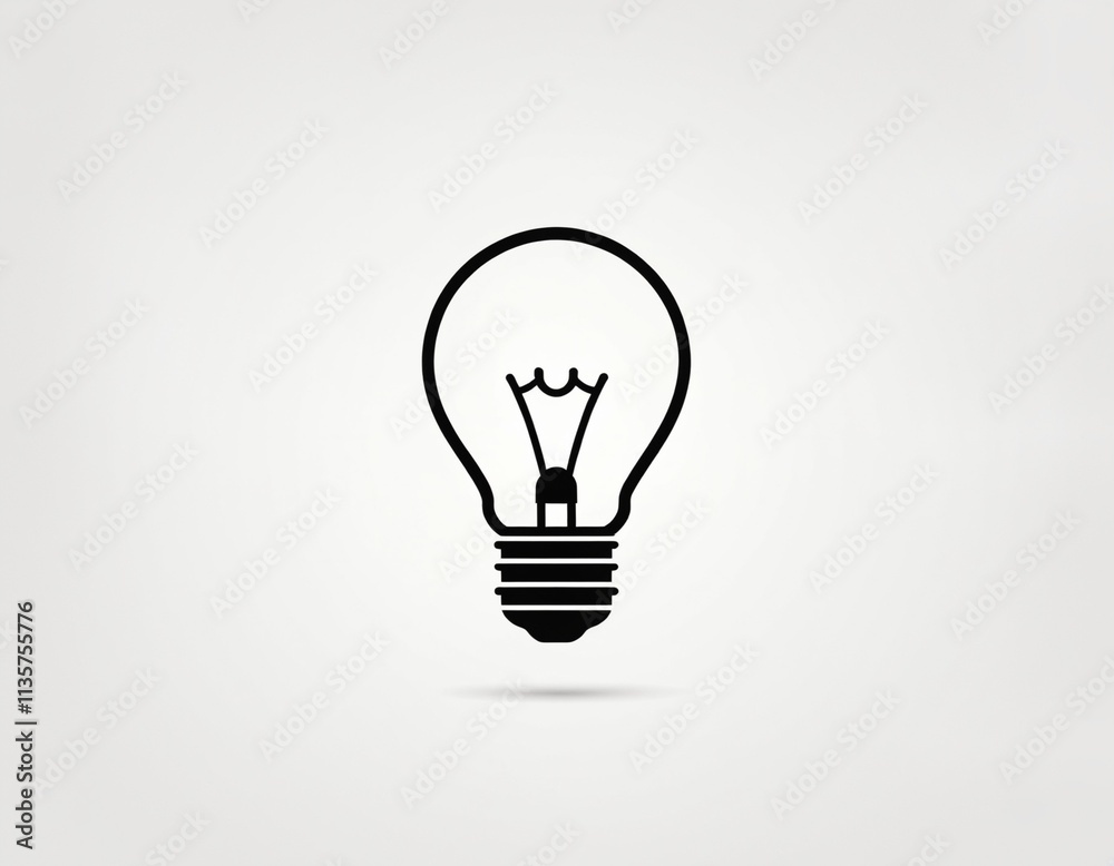 black bulb with checkmark like quick tip icon. flat stroke linear simple trend modern efficiency logotype design element isolated on white. Ai generated image. black bulb with checkmark like quick tip icon. flat stroke linear simple trend modern efficiency logotype design element isolated on white. Ai generated image.