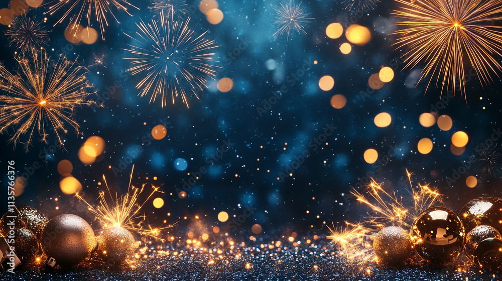 Fototapeta premium ニューイヤー お祝い背景 new year celebration background